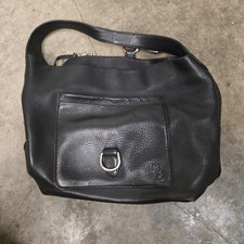 Dooney & Bourke Black Pebble Grain Leather Satchel Medium Sized Shoulder Bag picture