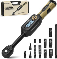 Digital Torque Wrench 3/8 Drive, 3.1-62.7Ft-Lb ±1% Accuracy Inch Pound Torque Wr picture