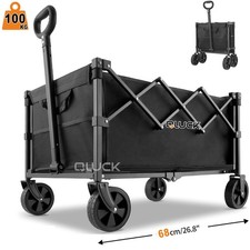 Heavy Duty Collapsible Folding Beach Wagon Cart Hand Truck Utility Garden Wheels picture