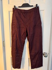 NWT Splendid Carissa Pant Size M Burgundy Twill Stretch picture