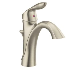 MOEN Eva 6400BN Single-Handle Single Hole High-Arc Bathroom Faucet in Brushed picture