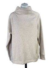 Athleta Women's Gray Cozy Karma Twist Mock Neck Long Sleeve Sweatshirt - L picture
