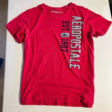 Aeropostale Graphic T-Shirt Size XL Red 1987 Applique picture
