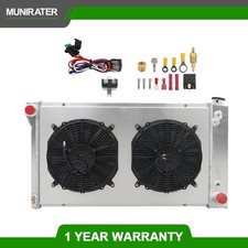 CC369 For Chevy C/K 10 30 20 Pickup Suburban 1967-1972 4 Row Radiator+Fan Shroud picture
