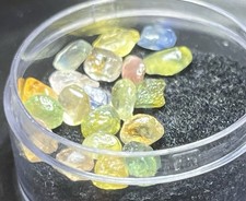 Natural Montana Sapphire Rough Parcel 9.50 Ct Untreated Uncut Multi-Color picture