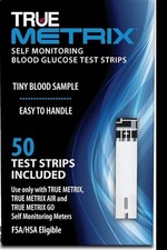 True Metrix Blood Glucose Test Strips 100Ct, Exp 1/28 +  picture