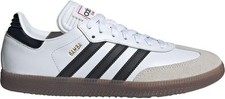 adidas Unisex Samba Indoor Sneaker, White/Black/Vivid Red, 9 US Men - NEW w/ BOX picture