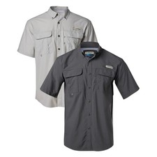 LOT OF 2, NWT Magellan Fishing Shirt Relaxed LAGUNA MADRE Gray & Dark Gray XL picture