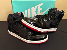 Nike SB Dunk High Pro Skateboarding Shoes Black/Red/White US 10.5 D picture
