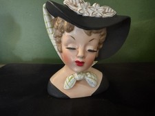 RARE Vintage Napco Lady Head Vase 1959 C4414A picture