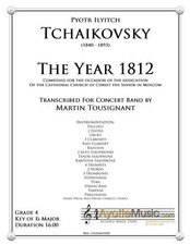 Tchaikovsky - 1812 Overture, arr. Martin Tousignant (Score and Parts) picture