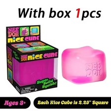 NeeDoh Nice Cube Sensory Squishy Fidget Toy Stress Relief Assorted Colors picture