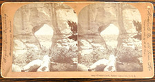 Keystone View Co. Stereoview Phoebe's Arch Elephant Rock Palmer Lake CO 1898 picture