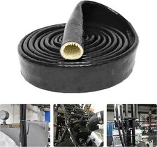 Silicone Coated Fiberglass Heat Shielded Sleeve for Hose Lines & Electrical Wire picture