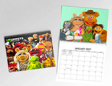 The Muppet 2027 Wall Calendar, Kermit Klein TV Show Merch, Home Office Decor picture