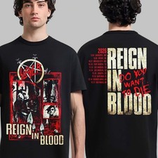 Slayer Reign in Blood 40th Anniversary Tour 2026 Merch Reprint Unisex T-Shirt picture