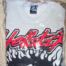 Hellstar Men's Limited Edition Graphic Logo T-Shirt Gray L Crew Neck overseas picture