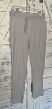 Athleta Trekkie Belted Hike Pant Beige Women's Sz 6 Zip Ankle & Pockets Gorpcore picture