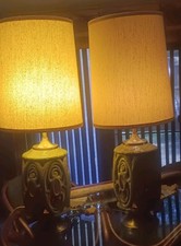 Vintage 70's Pair Of Table Lamps. picture