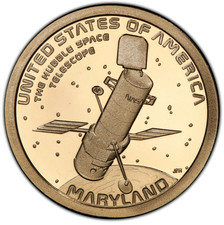 2020-S Proof The Hubble Space Telescope Maryland Innovation Dollar 1$ picture