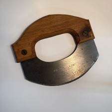 ANTIQUE HENRY DISSTON & SONS FOOD CHOPPER MEZZALUNA WOOD AND STEEL 6.25