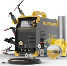 5-in-1 Pro MIG/TIG/Stick/CUT Aluminum Welder, 110/220V Dual, Spool Gun Ready picture