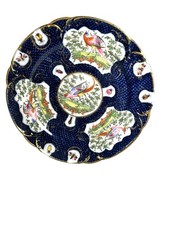 Antique Chelsea Porcelain Cabinet Plate with Exotic Birds and Insects picture
