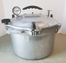All American  No 7 Pressure Cooker 15 1/2 qts Cast Aluminum Canner USA picture