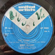 Jimmy McGriff The Worm United Artists R&B Northern Soul Record - REF 64 picture