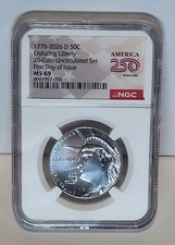 🔥1776 2026 D Enduring Liberty Half Dollar 50c NGC “TOP POP” MS69 First Day FDOI picture