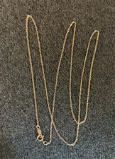 Aurafin 10K Yellow Gold 18” Dainty Singapore Chain Necklace Vintage 0.54g picture