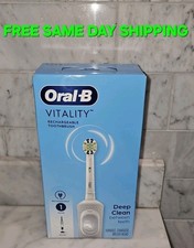 NEW Oral-B Vitality Deep Clean Rechargeable Electric Toothbrush White  picture