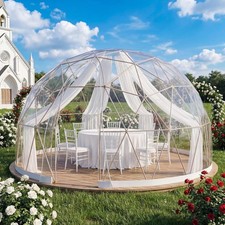 Clear Bubble Tent 12x12 Outdoor Igloo Dome Winter for 4-7 People TPU Cover picture