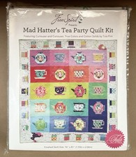 Free Spirit Mad Hatter's Tea Party Quilt Kit ~ Tula Pink NEW Sealed picture