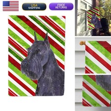 Caroline's Treasures SS4592CHF Schnauzer Candy Cane Flag Canvas, Large picture