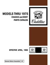 1968 - 1975 Cadillac Parts Catalog & Illustrations Catalog picture