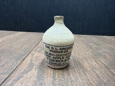 Antique Miniature Stoneware Crock Jug The O.L. Gregory Vinegar Co PADUCAH KY picture