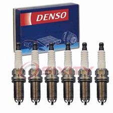 6 pc DENSO 3491 Spark Plugs for FK20HBR8 90919-01263 Ignition Wire Secondary qr picture