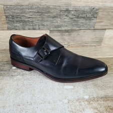 Florsheim Sorrento Mens Dress Shoes Sz 10.5 M Black Leather Slip On Plain Toe picture