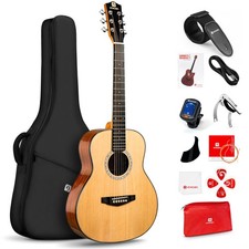 Vangoa 3/4 Steel-String Acoustic Guitar, 36 41 inch natural picture