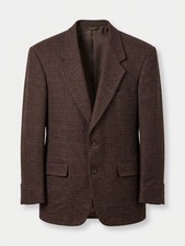 Vintage Farah Clothing Company, Brown Houndstooth Sport Coat Blazer, Size XL picture