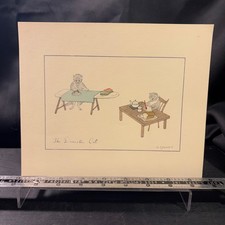 Vintage M Fawcett The Domestic Cat Illustration Art Print Anthropomorphic Cats picture