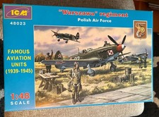 NIB ICM MODEL KIT #48023 Warszawa regiment Polish Air Force Scale 1:48 picture