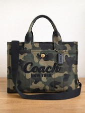 COACH Women’s Canvas Cargo Tote Bag with Camo Print picture