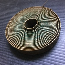 Vintage woven copper webbing Belt 5/8