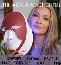 $430 NEW CLEOLIGHT Advanced LED Face & Neck Mask Red Blue Light For Aging & Acne picture