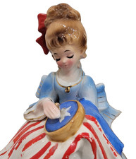 Josef Originals Beautiful Betsy Ross Figurine Music Box picture
