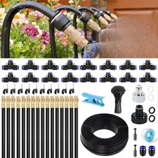 50FT Drip Irrigation System, 360° Adjustable Garden Plant Watering 50 feet picture