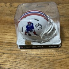 Riddell NFL Mini Helmet New England Patriots Signed Autographed Helmet picture