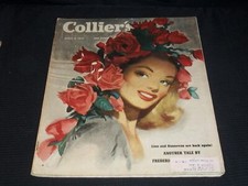1947 APRIL 5 COLLIER'S MAGAZINE NICE FRONT COVER & ADS - E 4346 picture